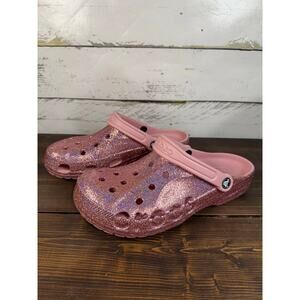 Crocs - Baya Glitter Clog Pink